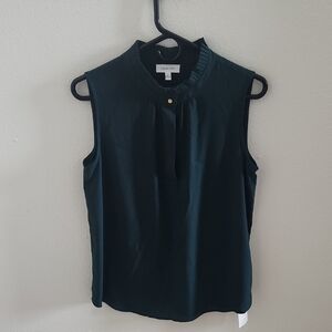 Calvin Klein Women's Sleeveless Top Dark Green